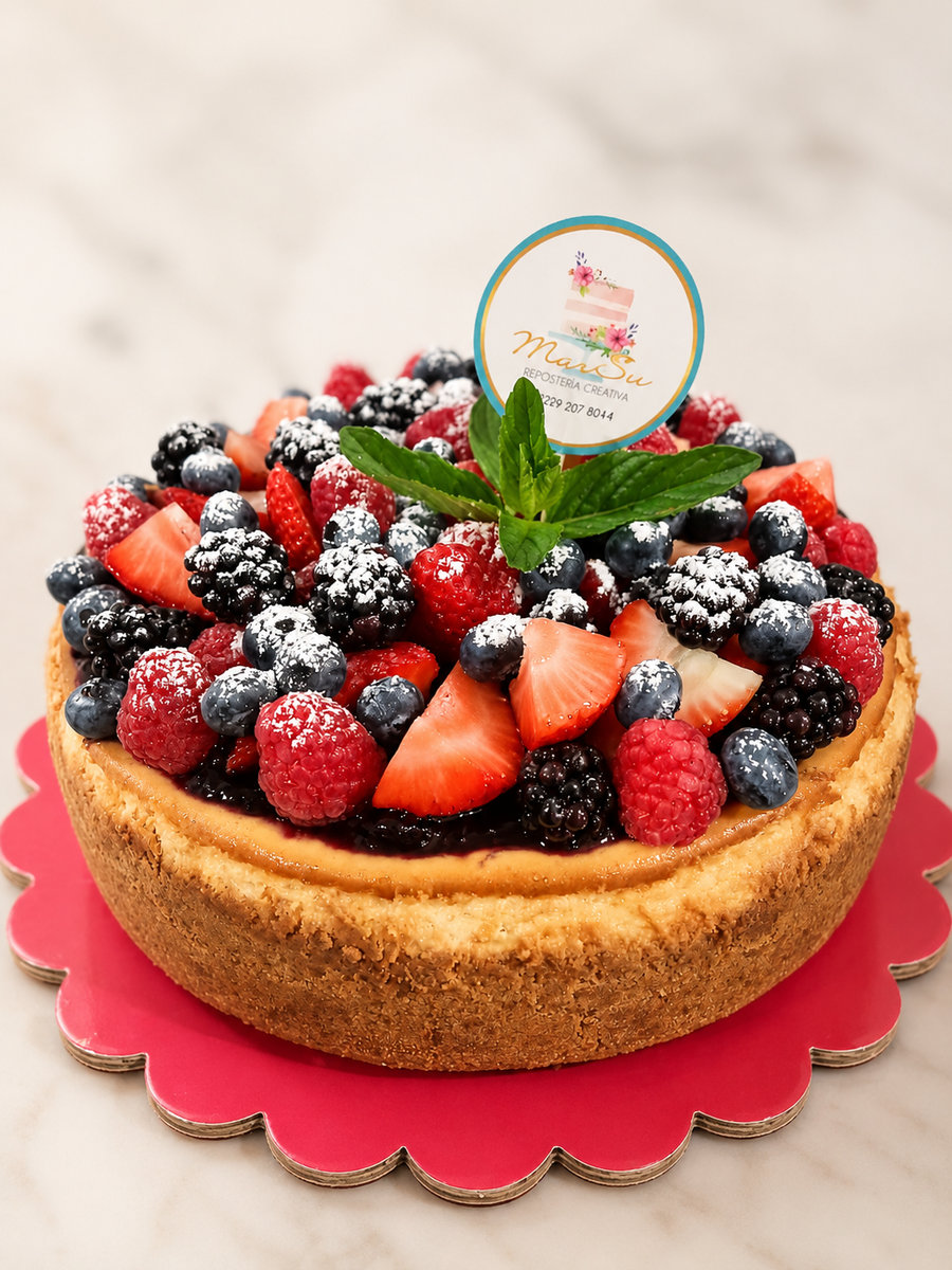 Cheesecake con frutos rojos